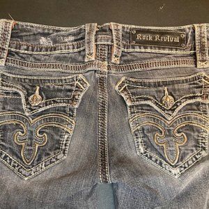 Rock Revival Debbie 29 Straight Leg Skinny Stretch Excellent Condition